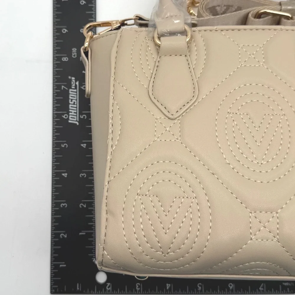 Valentino Orlandi  handbag Vegan‎ Leather Light Taupe Crossbody retail $259